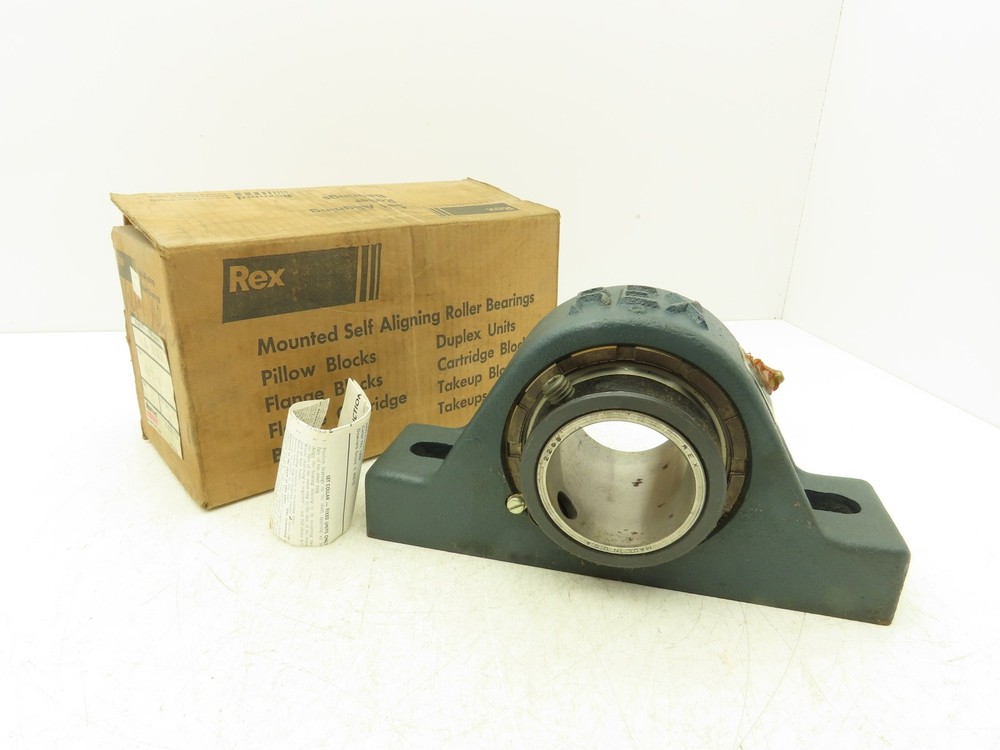 Rex Rexnord ZEP2208 Pillow Block Self Aligning Roller Bearings 2 1/2″ Bore