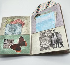 Junk Journal Pleasures Themed Medium Is Brown Paper Bags And Coffee Dyed Paper