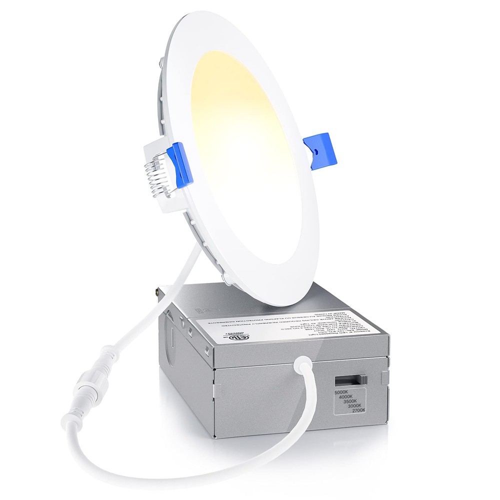 Ensenior 1 Pack 4 Inch LED 4 Inch, 5000k/4000k/3500k/3000k/2700k – 5cct White