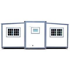13x20ft Fast Installation Expandable Prefab House Mobile Office W/ Rain Shower