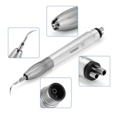 AZDENT Dental Ultrasonic Air Perio Scaler Handpiece Hygienist 4Holes +3 Tips