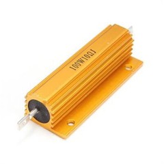 100W Watt High Power Gold Aluminum shell Wirewound Metal Resistor 0.01-5000Ω 1PC