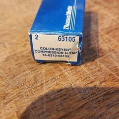 ONE- NEW, OLD STOCK, BOX OF 2 – THOMAS & BETTS 63105 H-TAP SHIPS FREE