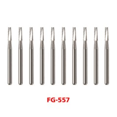 Dental Midwest FG #557 Clinic Length Cross Cut Carbide Burs 100pcs/10packs