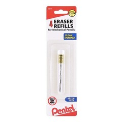 Pentel Eraser Refill Pencils, 3/Tab, 1 Tab/Pack, 3 Count (Pack of 1), white