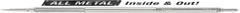 Zebra F-701 Metal Pen – Ballpoint Fine Point Stainless Steel – 0.8Mm – Black In
