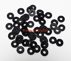 50x Neoprene Rubber Flat Washers Spacers Kydex Holster Mounting Making Hardware