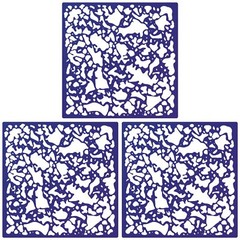 3 Pieces Knockdown Texture Spray Stencil Drywall Repair Tool Knockdown Texture