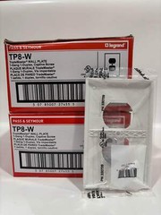 New 50PC Legrand TP8-W 1-Gang Nylon Wall Plate, Duplex Receptacle