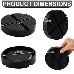 Moibunka Universal Floor Jack Rubber Pad, Cross Beam 1 PACK, Black