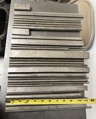 1018 Steel Bar Stock Lot – Round & Square – 34 PCS – 21.50 LB Total