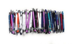 MISPRINT METAL PENS 500 ct Mixed Stylus/Executive/Soft Touch Bulk Click Pen Lot