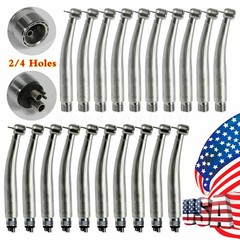 1-10*Dental High Speed Fiber E-generator LED Handpiece 2/4Hole J#B2