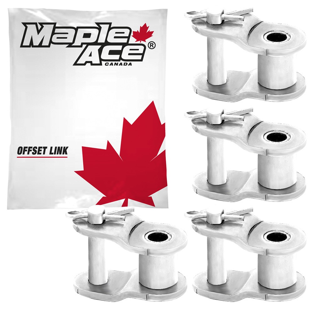 #50 SS Offset Half Link for Stainless Steel Roller Chain Single Strand (Qty 4)