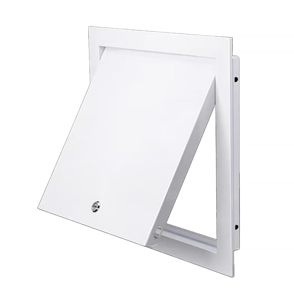 Steel Access Panel Door, Lockable Reinforced Metal Construction with Keys, Dr…