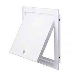 Steel Access Panel Door, Lockable Reinforced Metal Construction with Keys, Dr…