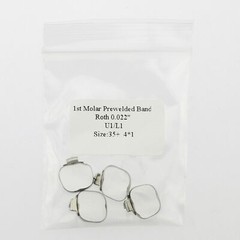 Dental Orthodontic Roth 022 1st Molar Buccal Tube Prewelded Bands 29-43+ Single