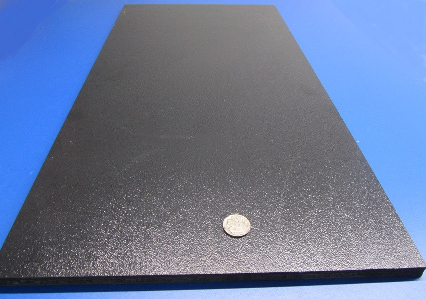 Black ABS Sheet 3/8″ (.375″) X 12″ X 24″ Haircell Textured One Side