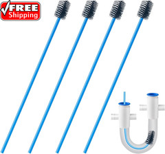 4 PCS Condensate Flexible Drain Brush, 15.7 in Nylon and PVC Drain Line Cleaning