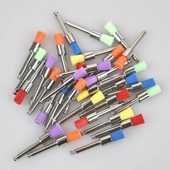 100 Pcs Dental Prophy Polishing Brush Nylon Bristle Flat/Tapered Prophylaxis RA