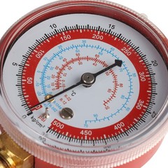 Manifold Gauge Set 3 Color Charging Hoses Large Celsius Display for Car AC HVAC