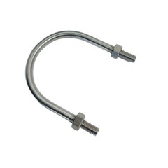 Marine T316 Stainless Steel U-Bolt With 2 Hex Nuts for Ski Boat, Fishing Boat