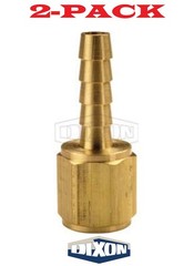 2-PACK! 1/8″ Hose ID x 1/8″ FEMALE NPTF Brass Barb Fitting 1040202C (BF11) Dixon