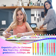 150 Pieces DIY Beadable Pens Kit – 50 Plastic Beadable Pens Bulk, Refills & Pen