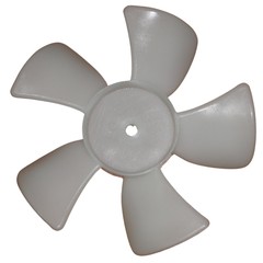Appli Parts APFB-445 4 in Plastic Fan Blade CCW 3/16 in Shaft, 5 Blades fits Mot