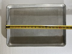 Commercial Grade Bakery Perforated 12 7/8x 17 Half Size Sheet Pans Baking