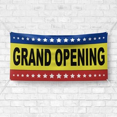 Grand Opening Banner 13 oz Heavy Duty Vinyl Grand Opening Sign – Special Events