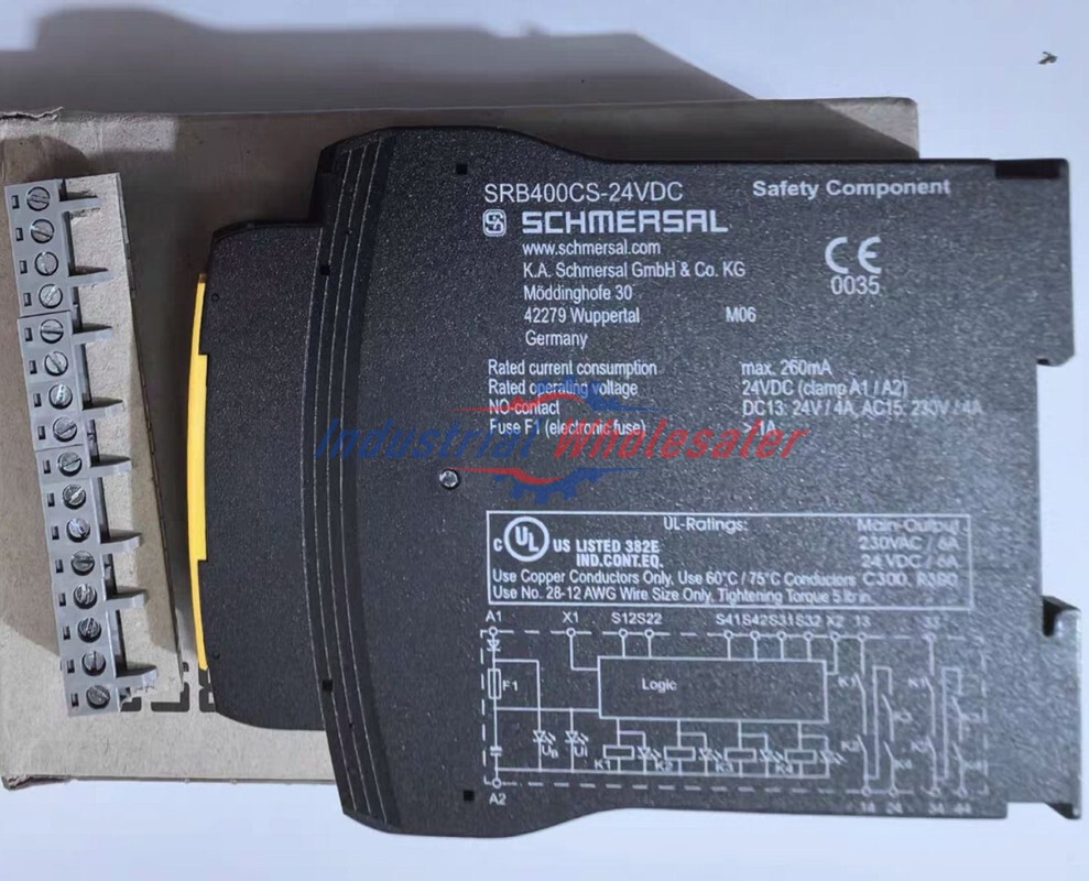 1PC SCHMERSAL SRB400CS-24VDC safety relay 101176209 NEW
