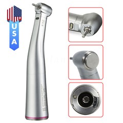 NSK Ti-MAX X95L Type Dental 1:5 LED Fiber Optic Contra Angle Handpiece Red Ring