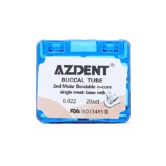Dental Orthodontic Buccal Tubes 1st/2nd Molar Non-Conv Roth MBT 022 018 AZDENT