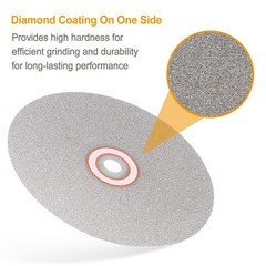 Diamond Flat Lap Disc Set 4″ x 5/8″ Arbor 60/80/100/120/500 Grit Grinding Wheel