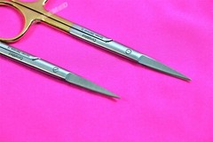 NEW 5 Premium GERMAN TC Iris Scissors 4.5″ Straight Surgical Dental Instruments