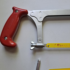 Starrett #151 8″, 10″ & 12″ Open Grip Adjustable Hacksaw Frame With 7 New Blades