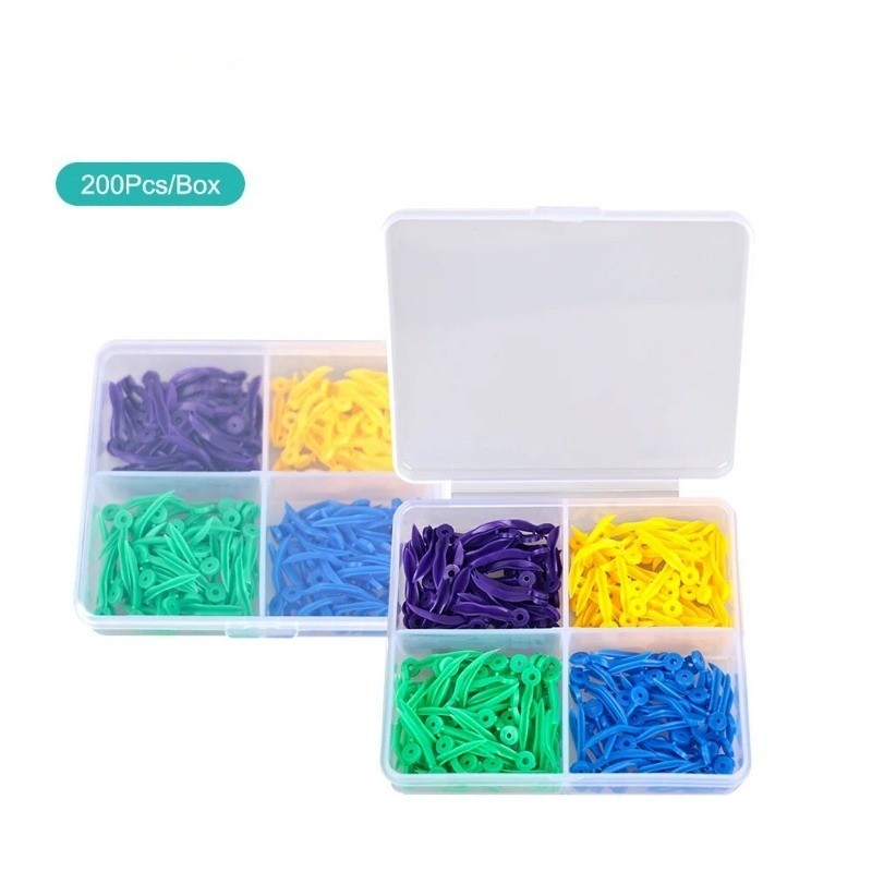 Dental Tooth Gap Wedges Disposable Plastic Wave Shape Wedges 4 Sizes L/M/S/XS