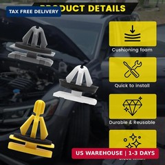 71 Pcs Fender Flare Rocker Panel Moulding Clips, Wheel Flare Clips & Trim Panel
