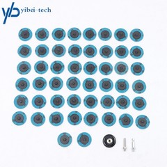 50Pcs 80 Grit 2″ roll Lock Quick Change Discs Set Sanding Discs with 1/4″ Holder