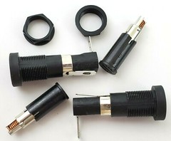 Lot of 4 Littelfuse H345621 Panel Mount Enclosed Fuse Holders For 5x20mm Fuses