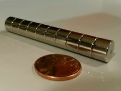 10-500 Neodymium N52 3/8” × 1/4″ Cylinder Disc Magnets Super strong Rare Earth