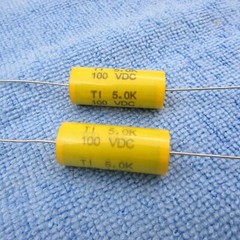 Qty 2 5.0uF 100V Metalized Polyester Film Speaker Crossover Capacitor