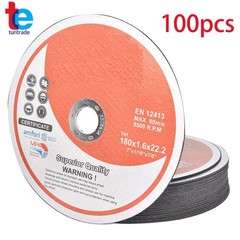 Cutting Discs 100 Pack 7″x1/16″x7/8″ Cut-off Wheel – Metal & Stainless Steel