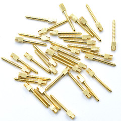 30 Pcs Dental Screw Post 24K Gold Plated Conical Refills S/M/L/XL For Root Canal