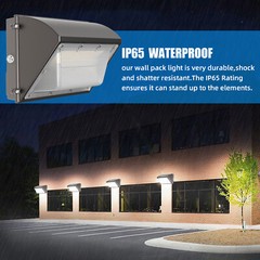 Commercial 125W LED WALL PACK Lights DUSK TO DAWN Outdoor Area Security Lighting
