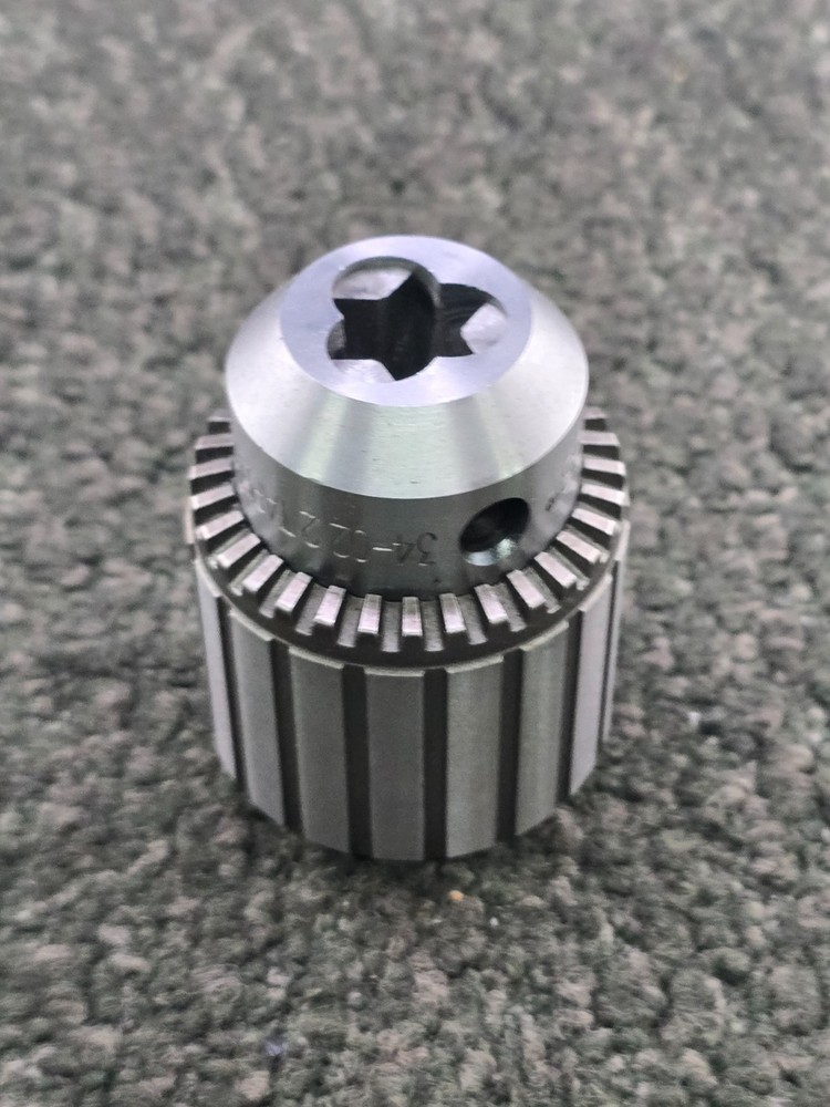 Jacobs 34-022 No. 2 Heavy-Duty Tapered Bearing Drill Chuck 0-1/2 inch Capacity