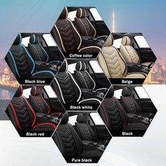 Car Seat Covers Mercedes-Benz GLE 350 2017-2026 Black Blue Nappa Leather