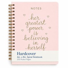 Spiral Notebook – 6×8 Inches Dayna Lee Collection Wirebound Hardcover Spiral …