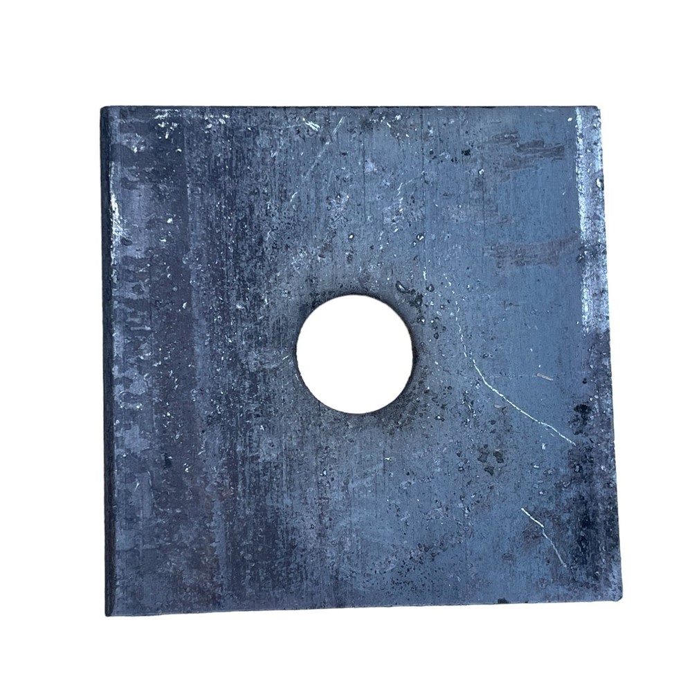 Sandbaggy 1/4″ x 3″ x 3″ Steel Square Plate Washer – 5/8″ Anchor Bolt Diameter